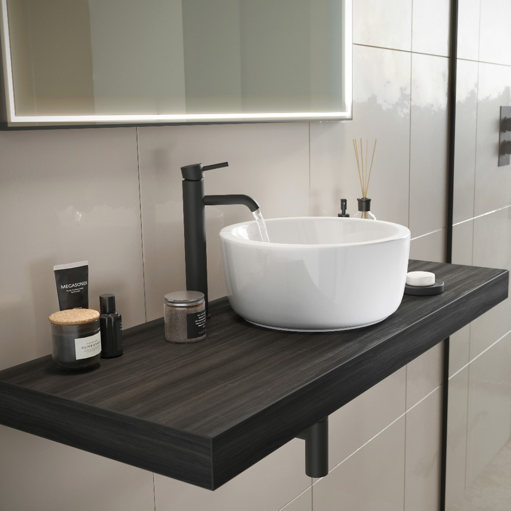 Abacus Concept Cloud Bathroom Basin Shelf Lava 500mm
