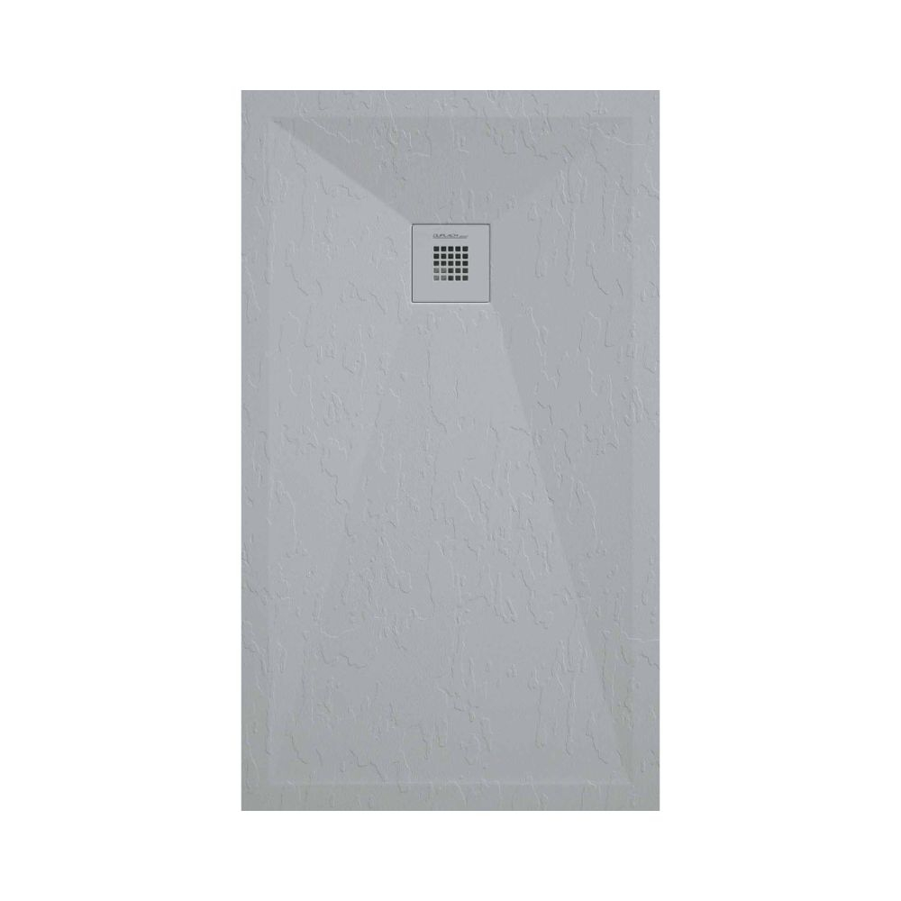 Lujo Stone Fin 1200 x 900mm Grey Slate Shower Tray - Cut to Size