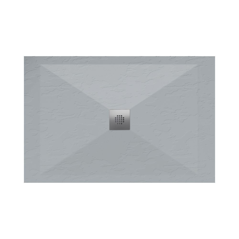 Lujo Stone 1500 x 800mm Grey Slate Shower Tray - Cut to Size