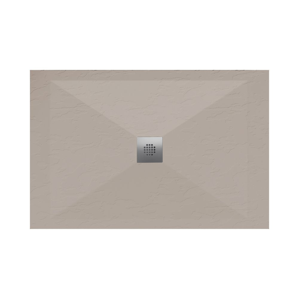 Lujo Stone Centro 1200 x 800mm Sand Slate Shower Tray - Cut to Size