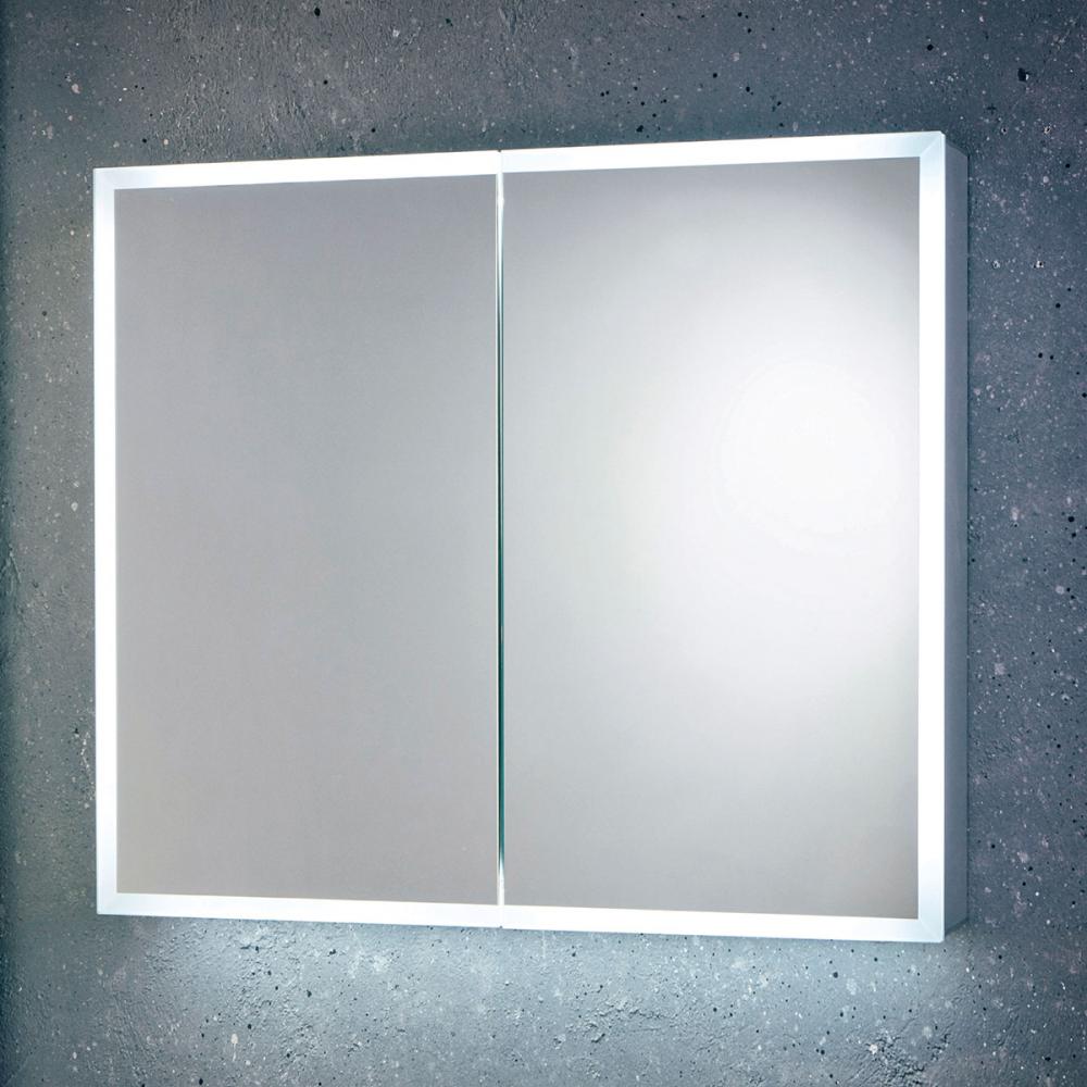 Scudo Mia LED Mirrored Bathroom Cabinet - 800 x 700mm