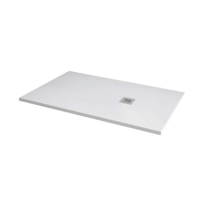 MX Minerals 1200 x 800mm Ice White Slate Effect Shower Tray