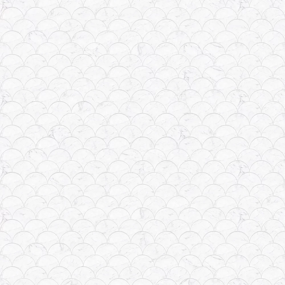Kinewall Marble Scalloped Edge Shower Panel 1250 x 2500mm