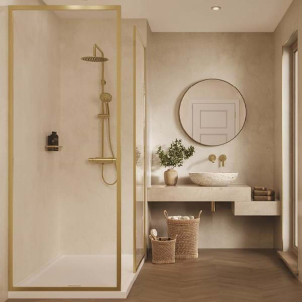 Multipanel Contemporary Walk in Shower Kit, Multipanel Contemporary ...