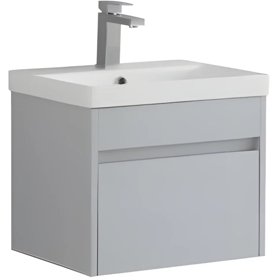 Mercia 500mm Light Grey Waterproof Wall Hung Vanity Unit