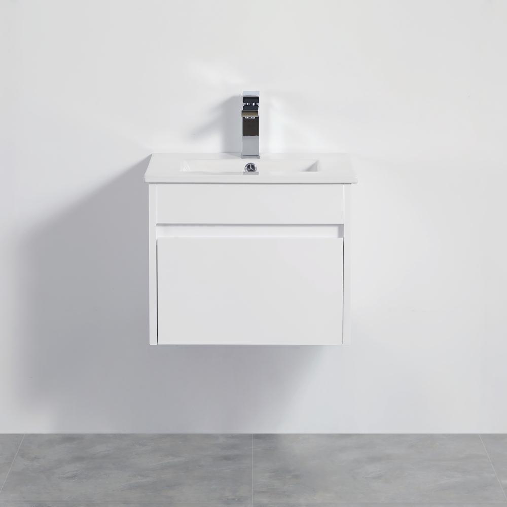 Mercia 500mm White Waterproof Wall Hung Vanity Unit
