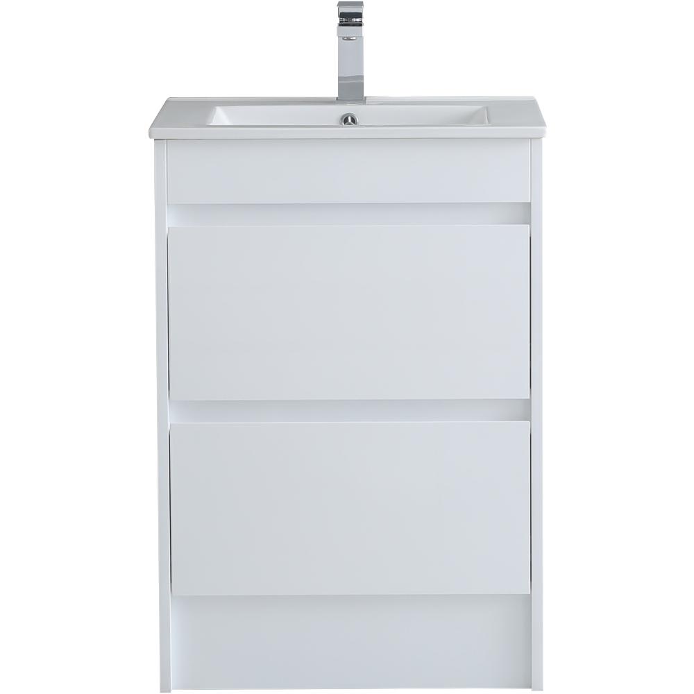 Mercia 600mm White 2 Drawer Waterproof Vanity Unit
