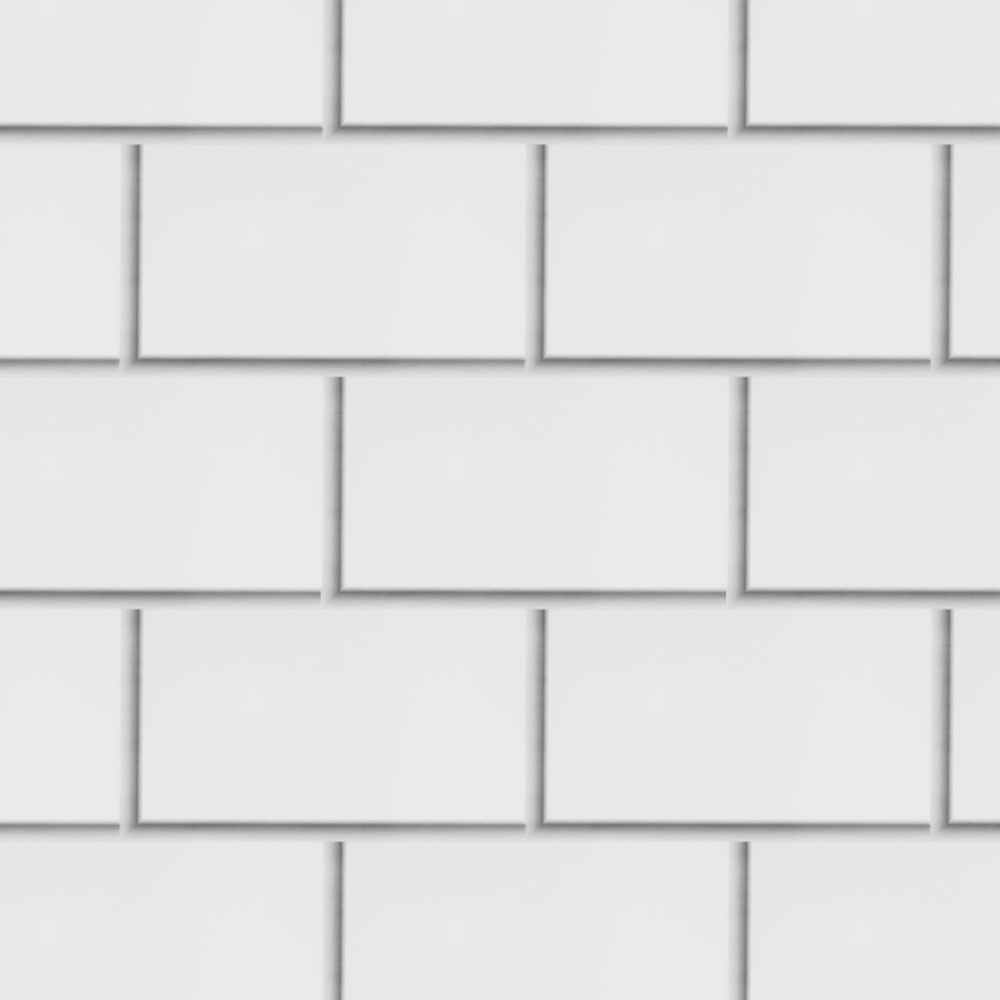ProPlas Tile 250 - White Metro Tile PVC Tile Effect Panels - 4 pack - PRT7