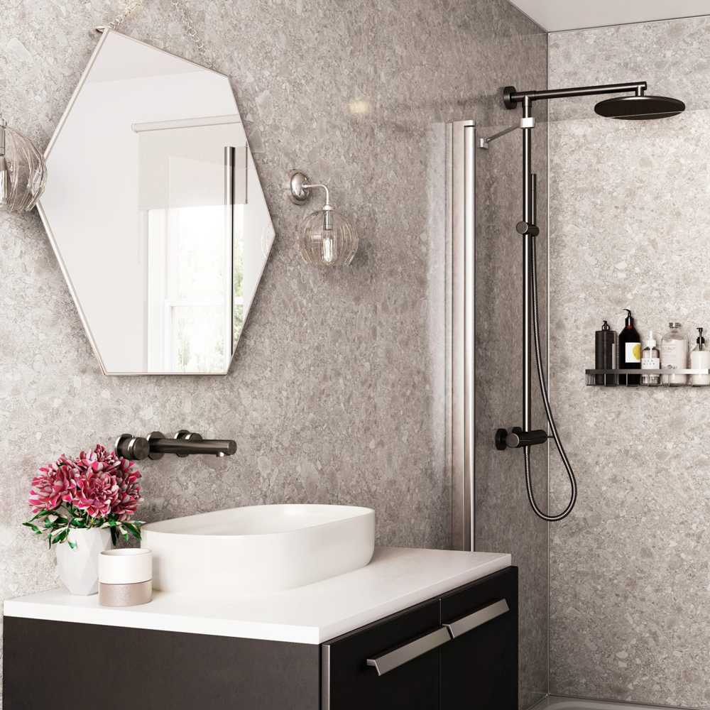 Stone Terrazzo Showerwall Laminate Panels