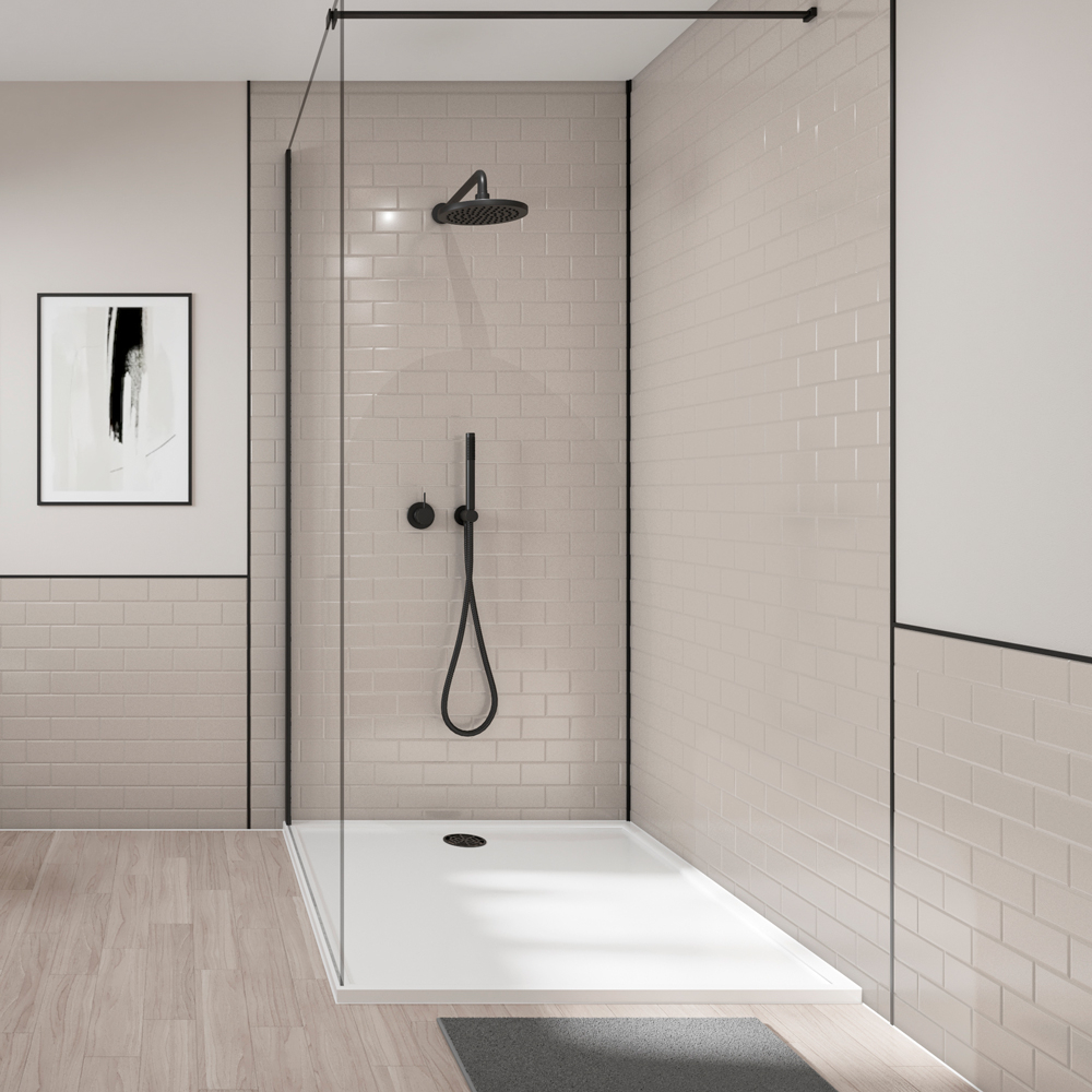 Mocha Wetwall Tile Collection Metro Tile Effect Panels