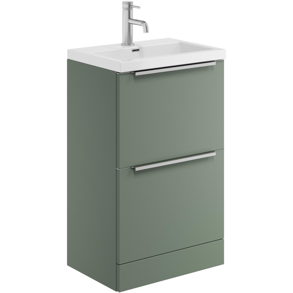 Scudo Muro 500 Reed Green Vanity Unit and Basin