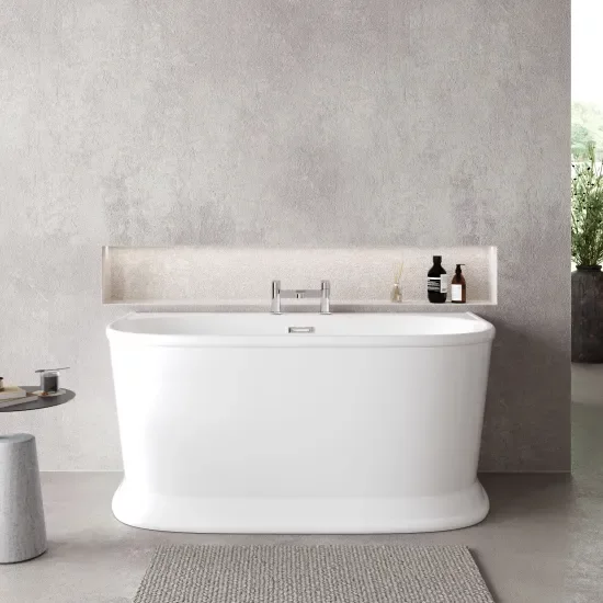 Nuie Choice Timora 1500mm Back to Wall Freestanding Bath