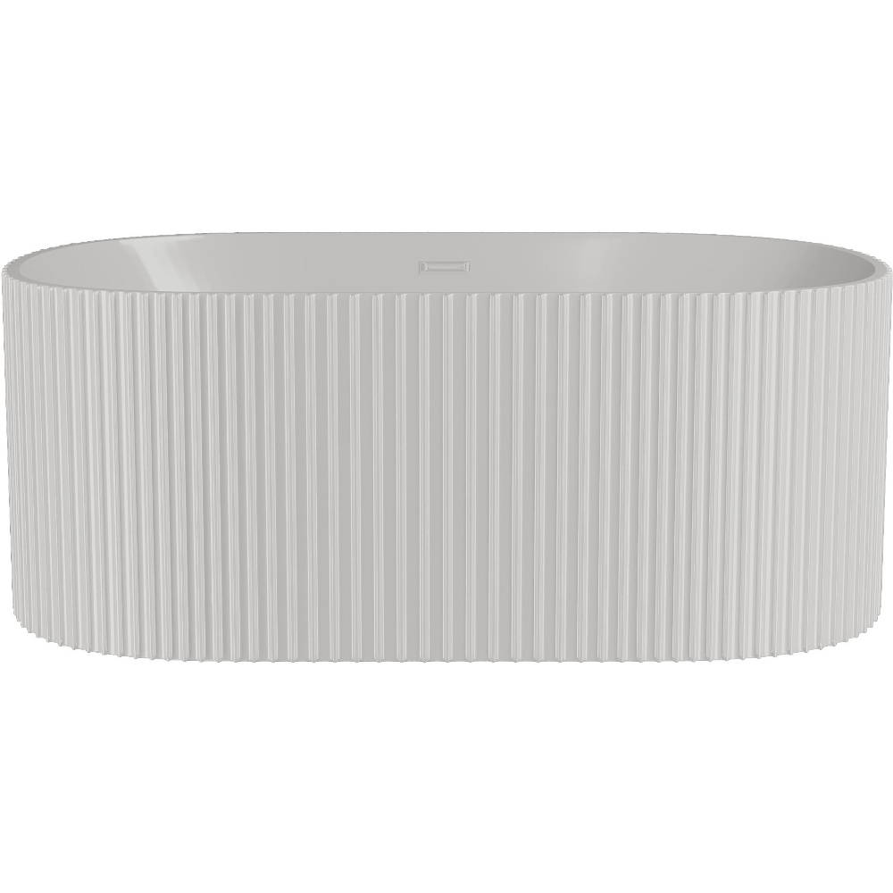 Nuie Fluted 1700mm Double Ended Freestanding Bath