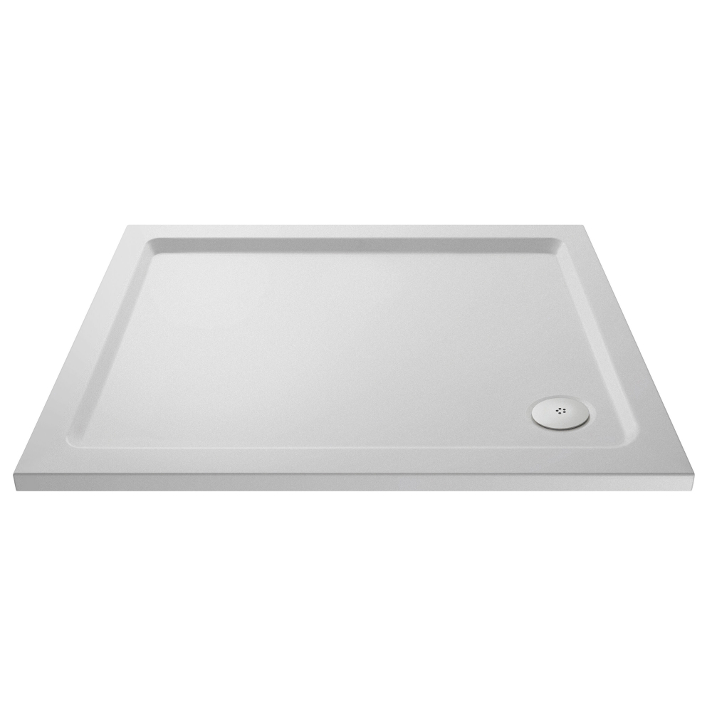 Nuie Pearlstone 1000 x 760mm Anti Slip Rectangular Shower Tray