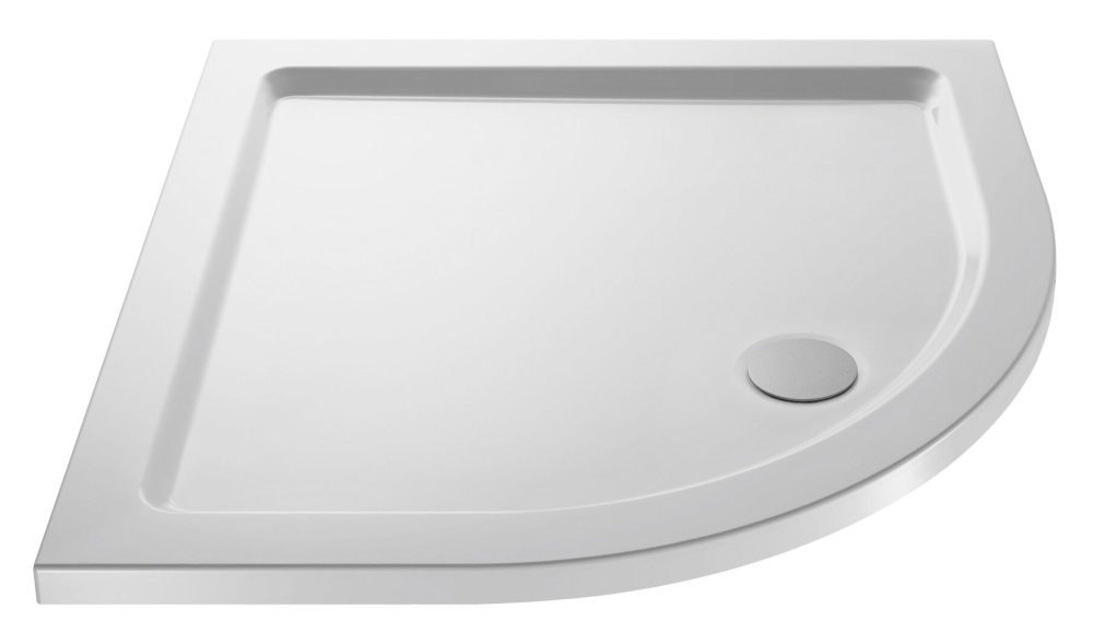 Nuie Slimline 900mm Pearlstone Quadrant Shower Tray 