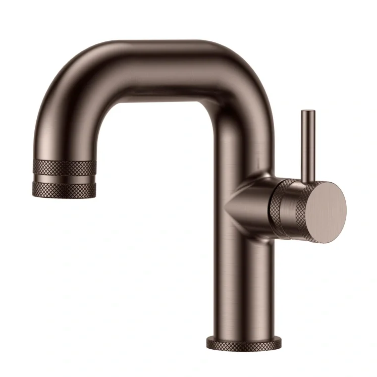 Lancia Score Brushed Bronze Side Lever Basin Mono Tap