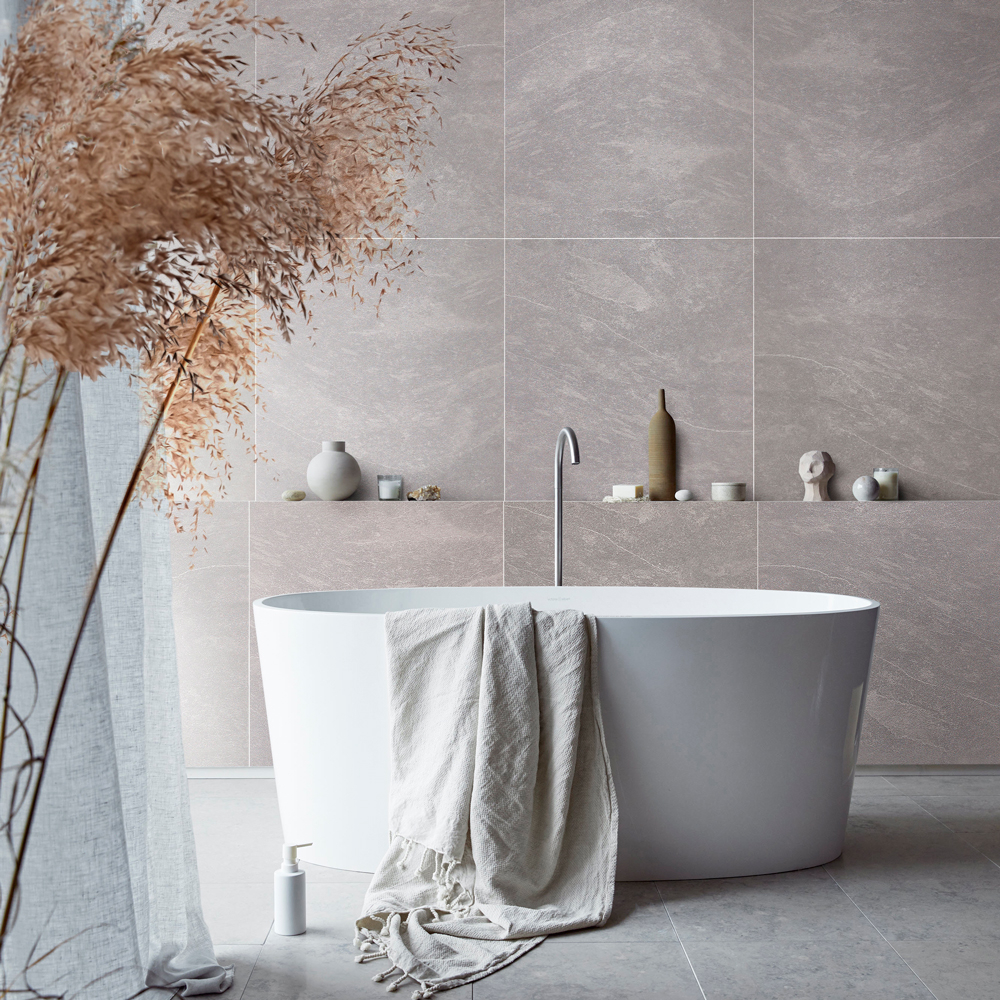 Perform Panel Tile Natural Slate Brushed Twin Pack 600 x 2400mm