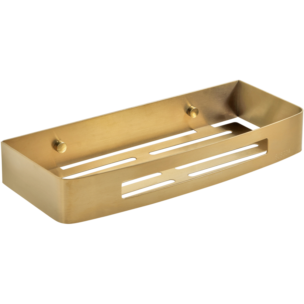Origins Living Nerva Brushed Brass Shower Basket