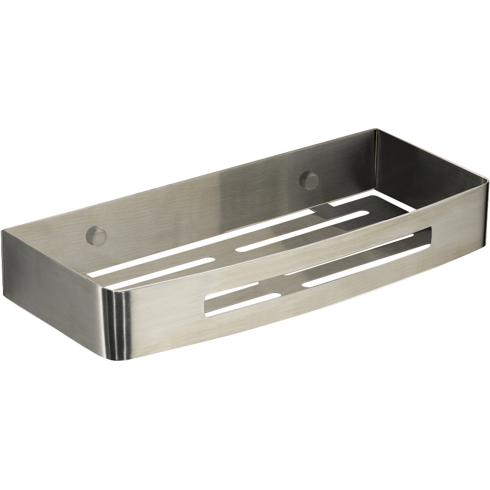 Origins Living Nerva Brushed Stainless Steel Shower Basket