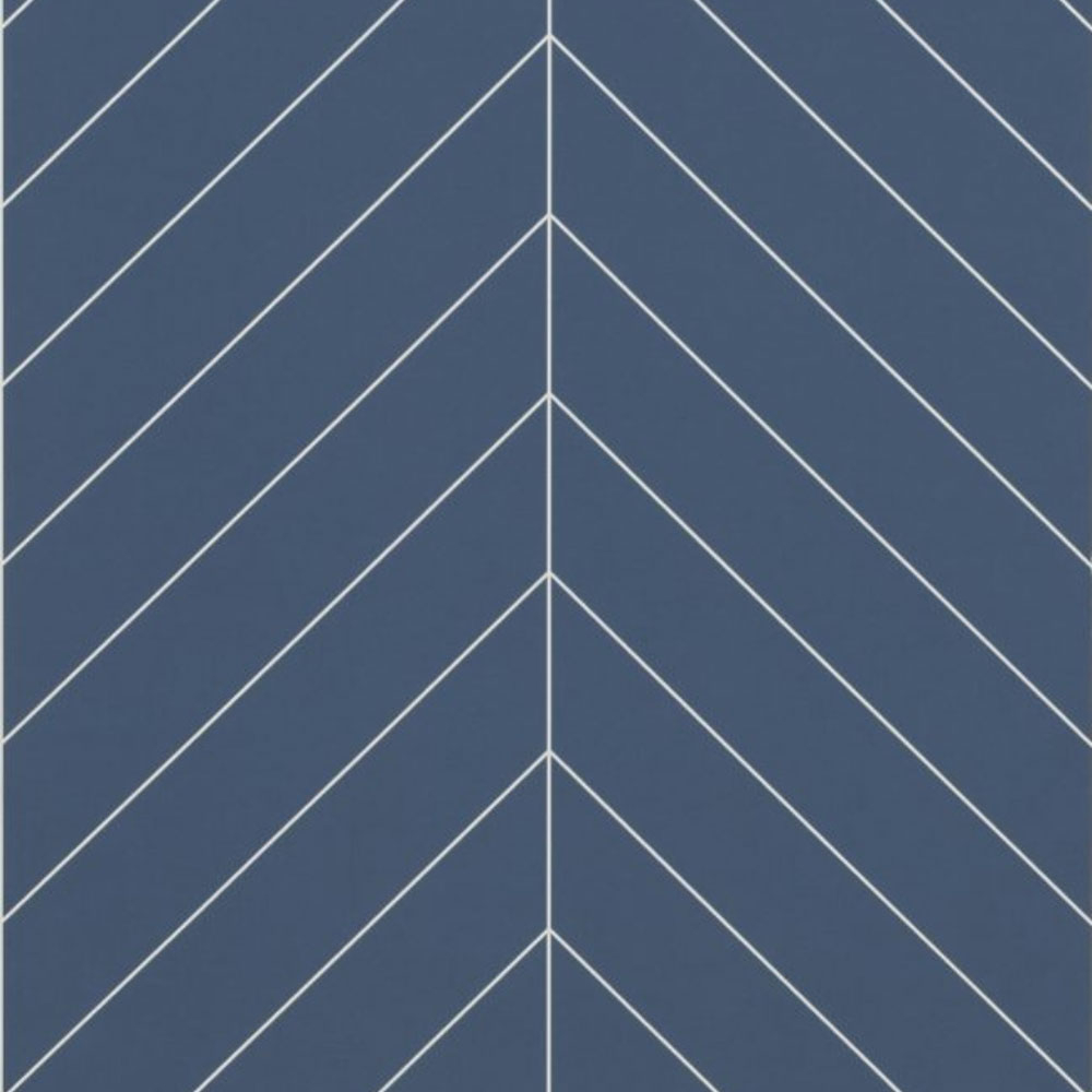Nordic Blue Chevron Tile Showerwall Laminate Panels