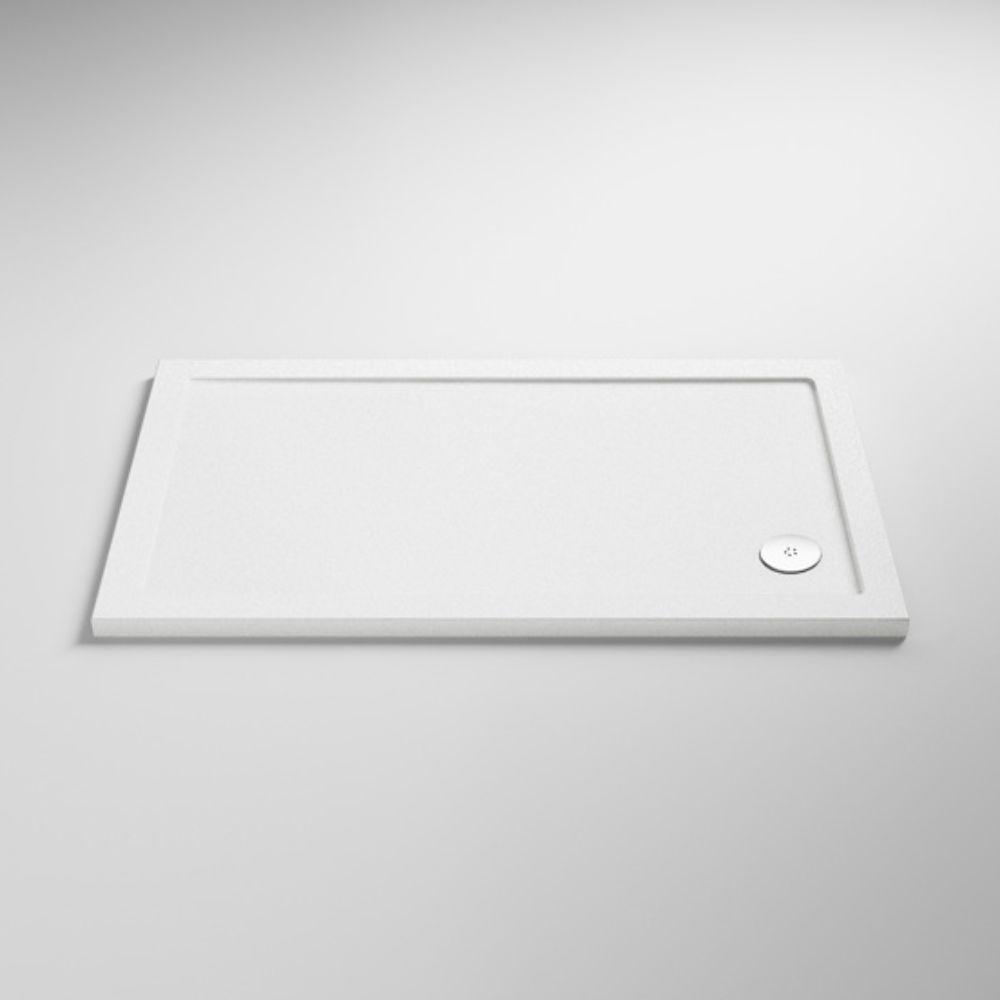 Nuie Pearlstone 1200 x 700 Anti Slip Rectangle Shower Tray