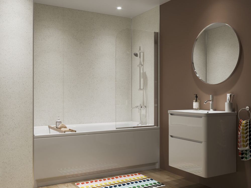 Nuvola Terrazzo Showerwall Laminate Panels