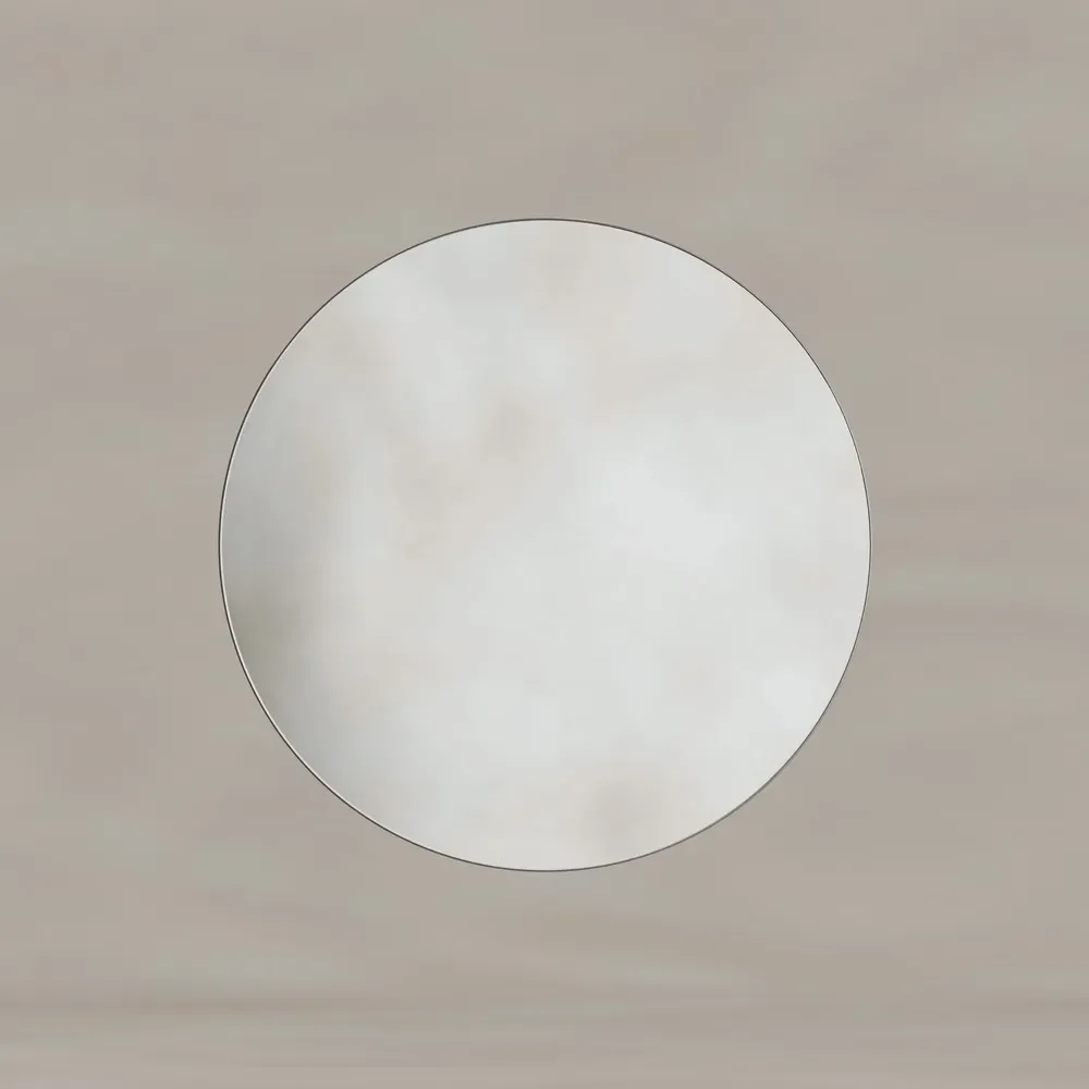 Origins Living Oslo Round 60 Brushed Nickel Mirror