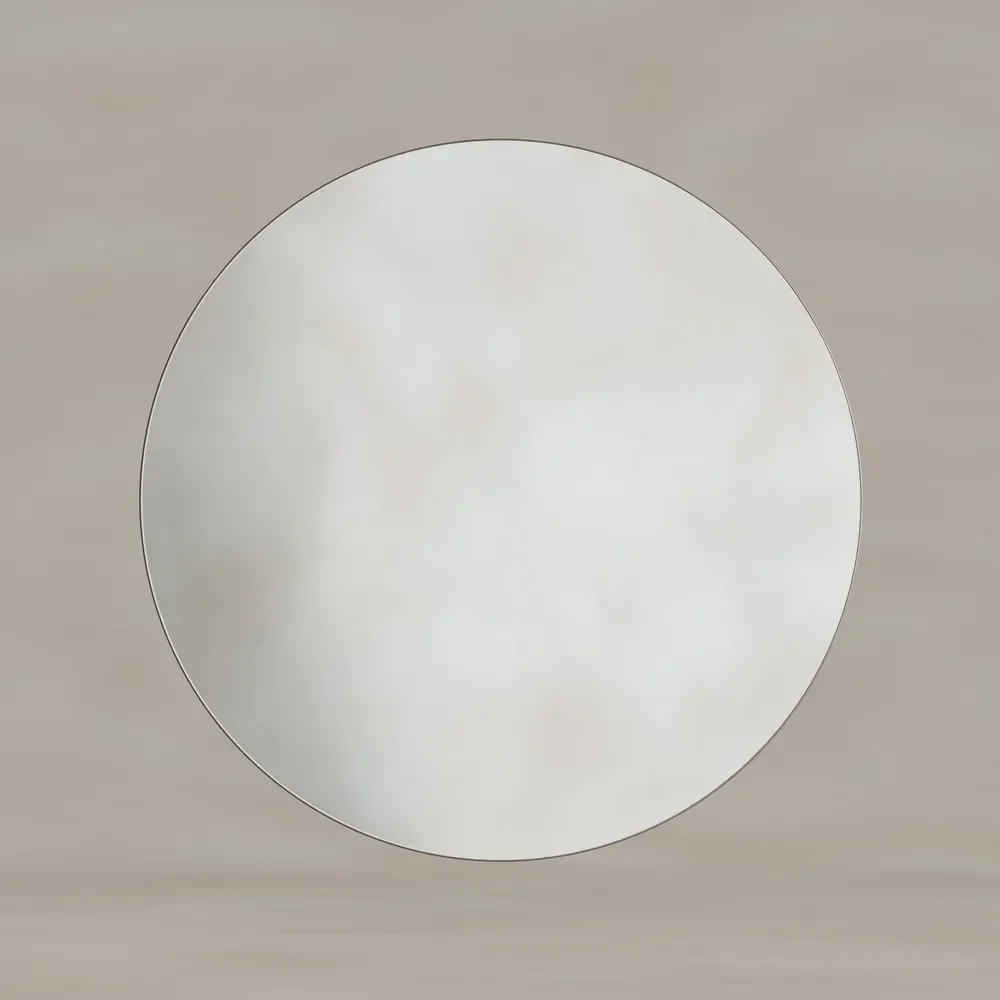 Origins Living Oslo Round 80 Brushed Nickel Mirror