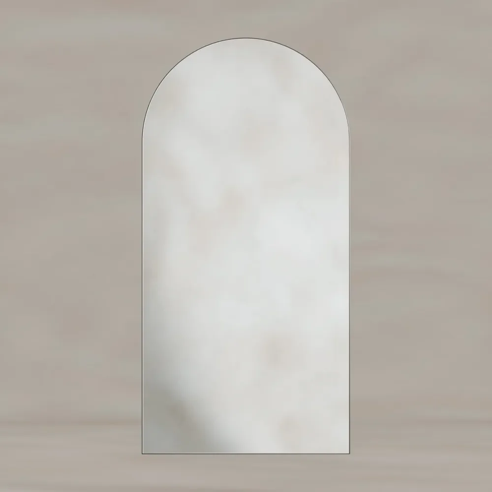 Origins Living Oslo Arch 100 Brushed Nickel Mirror