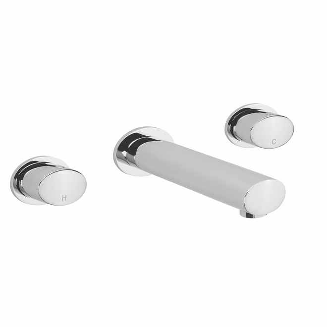 Sagittarius Oveta Wall Mounted 3 Hole Basin Mixer