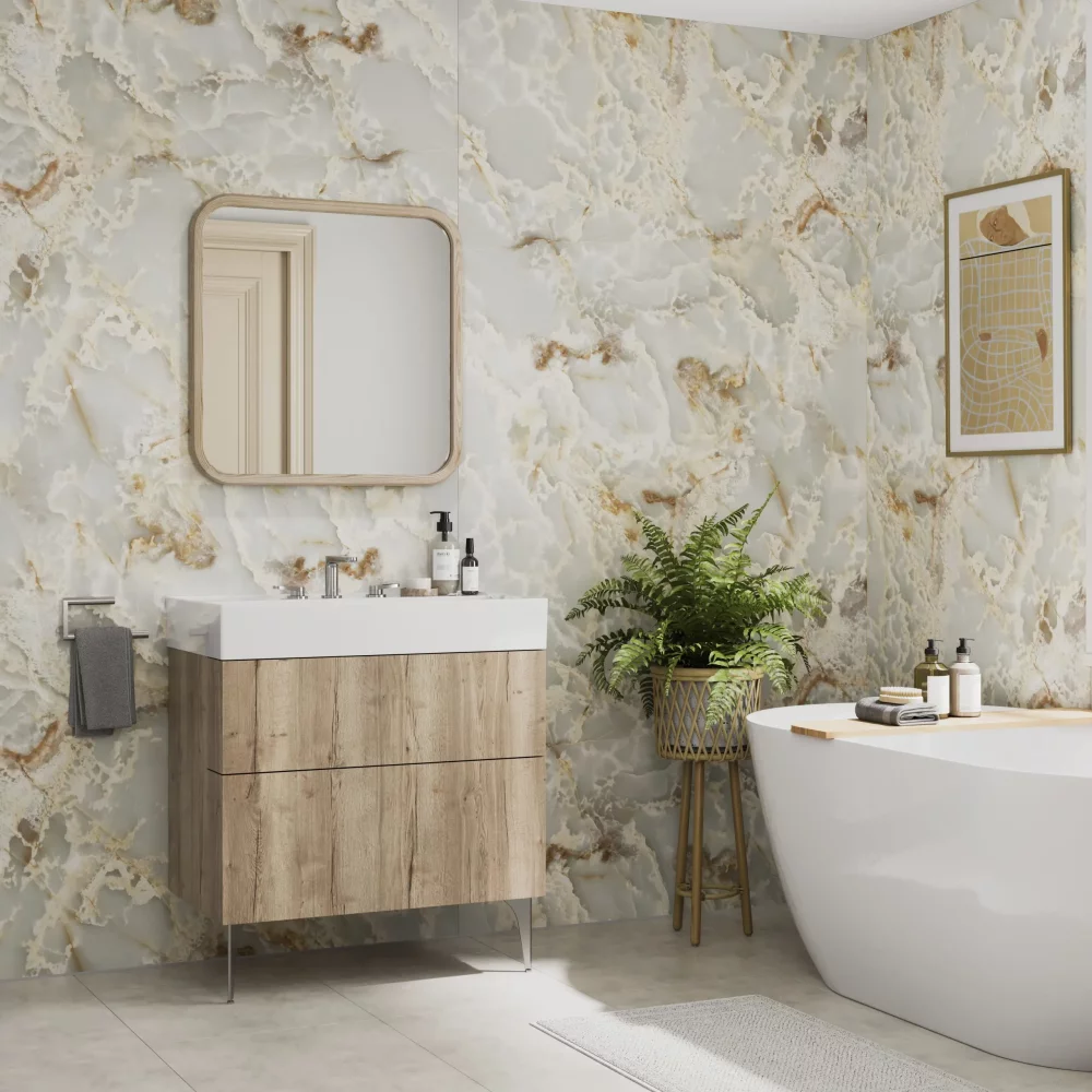 Onyx Pearl Showerwall Majestic Waterproof Core Laminate Panels