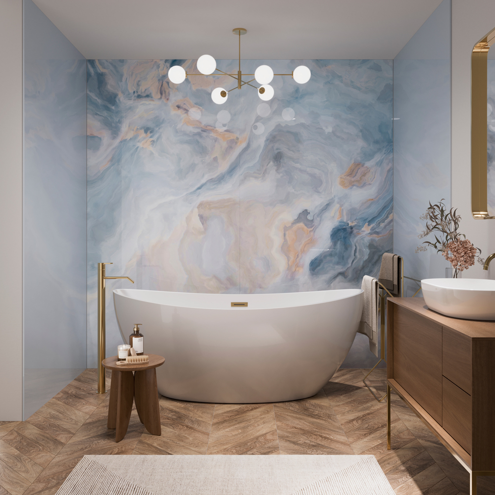 Onyx Crystal Showerwall Acrylic Wall Panels