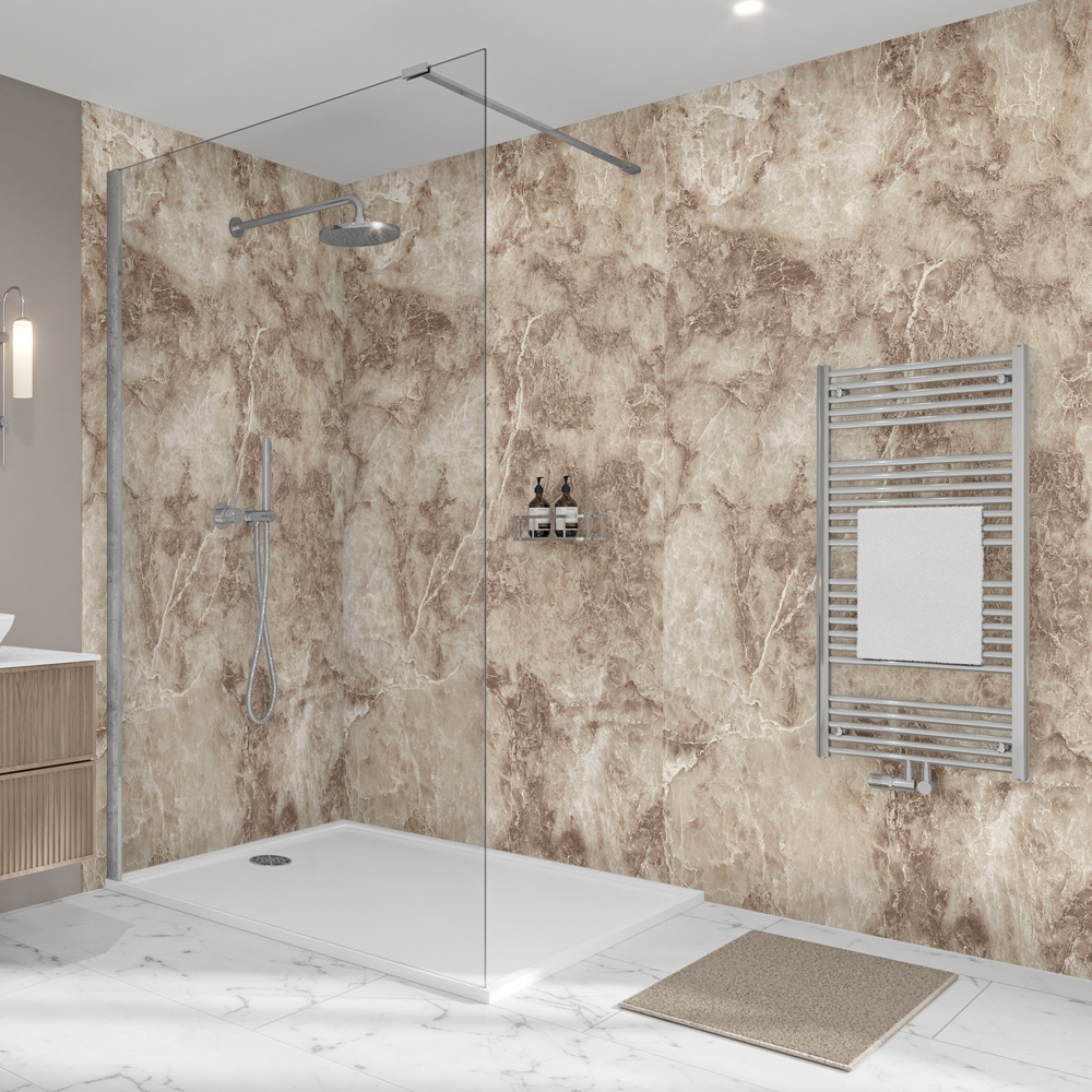 Onyx Marrone Wetwall Elite Waterproof Wall Panels