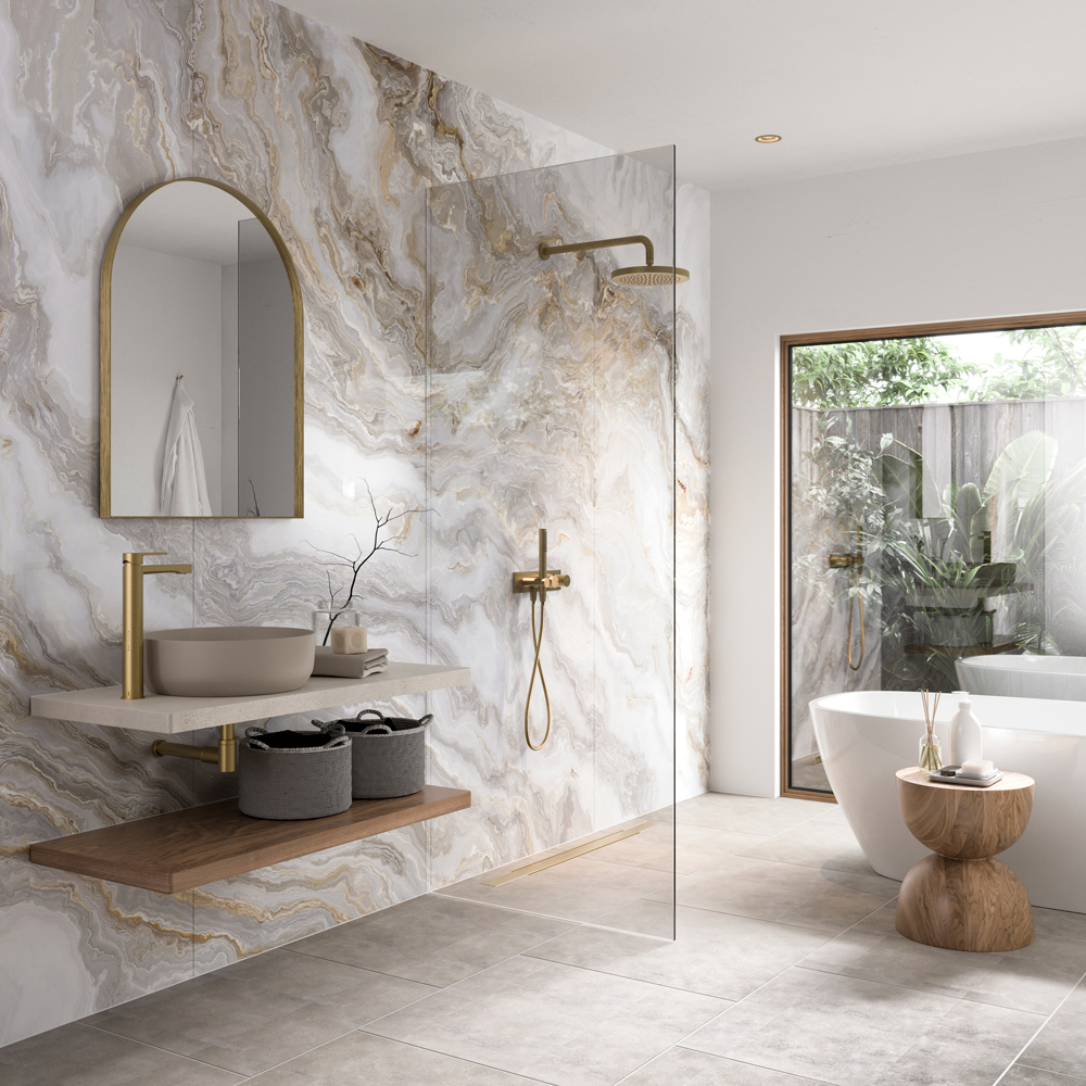 Onyx Smoke Showerwall Acrylic Wall Panels