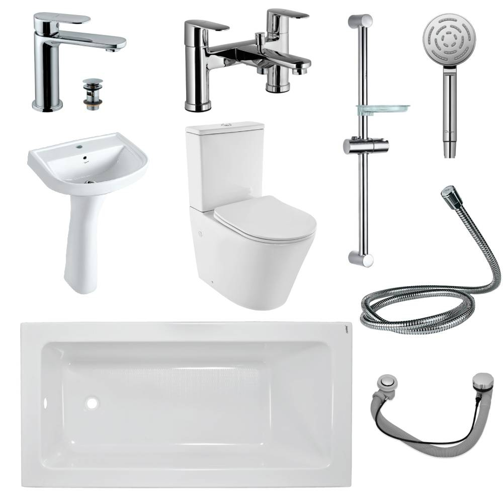 Jaquar Complete Bathroom suite In Chrome With 1700MM Bath