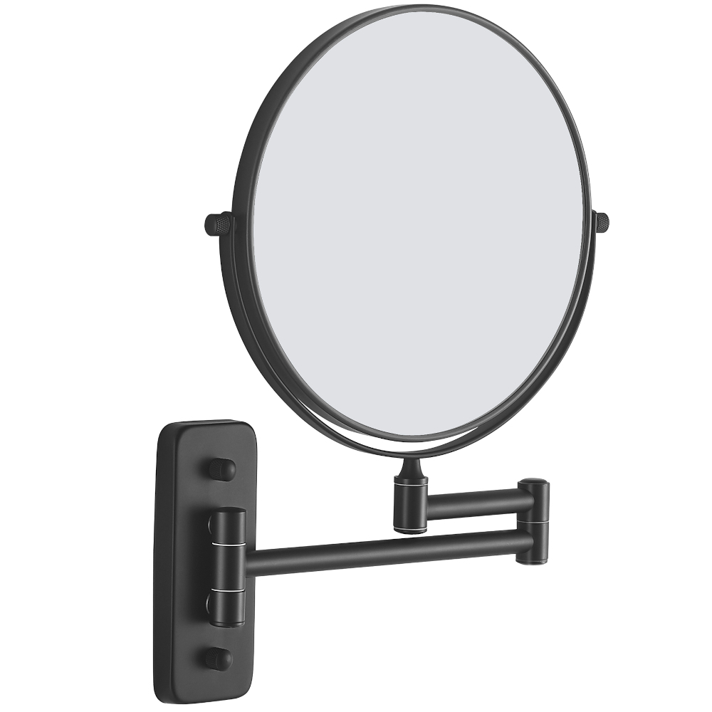Origins Living Mason Matt Black Reversible 5x Magnifying Mirror