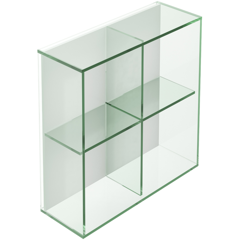 Origins Living Pier Glass 4 Box Square Bathroom Shelf