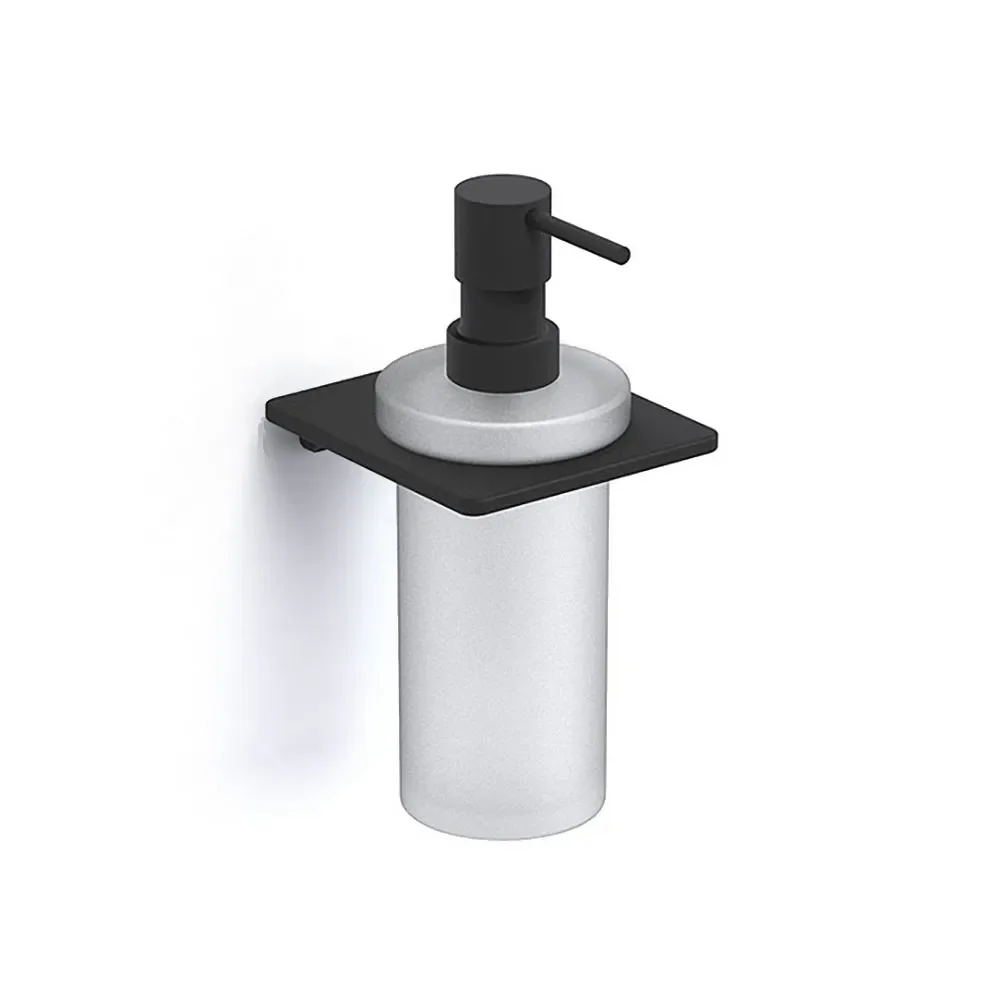 Origins Living S Cube Matt Black Soap Dispenser