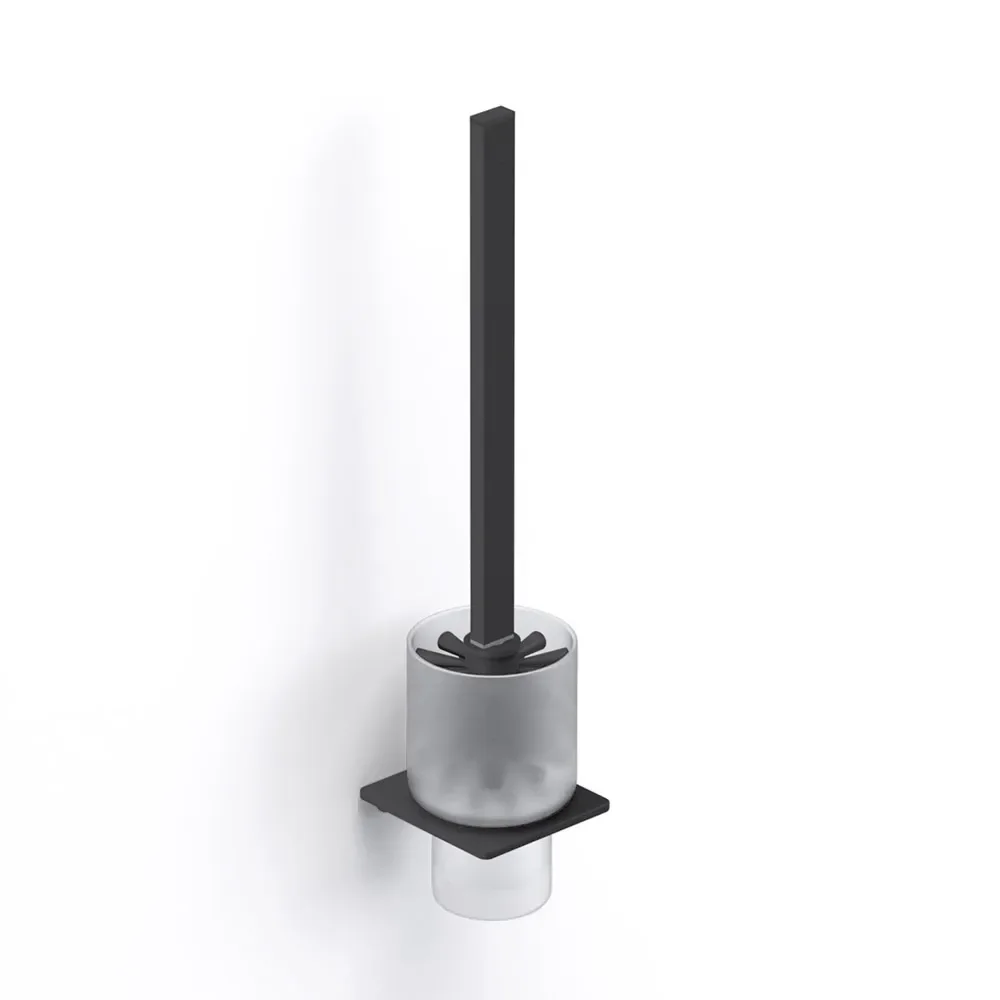 Origins Living S Cube Matt Black Toilet Brush