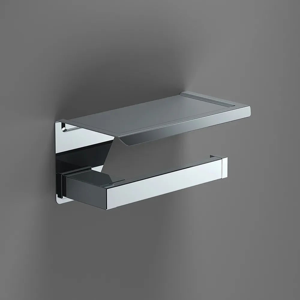 Origins Living S Cube Toilet Roll Holder with Shelf