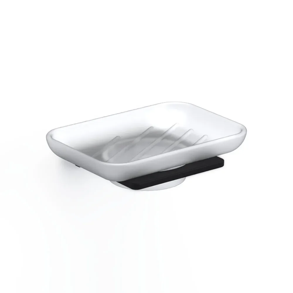 Origins Living S6 Matt Black Soap Dish