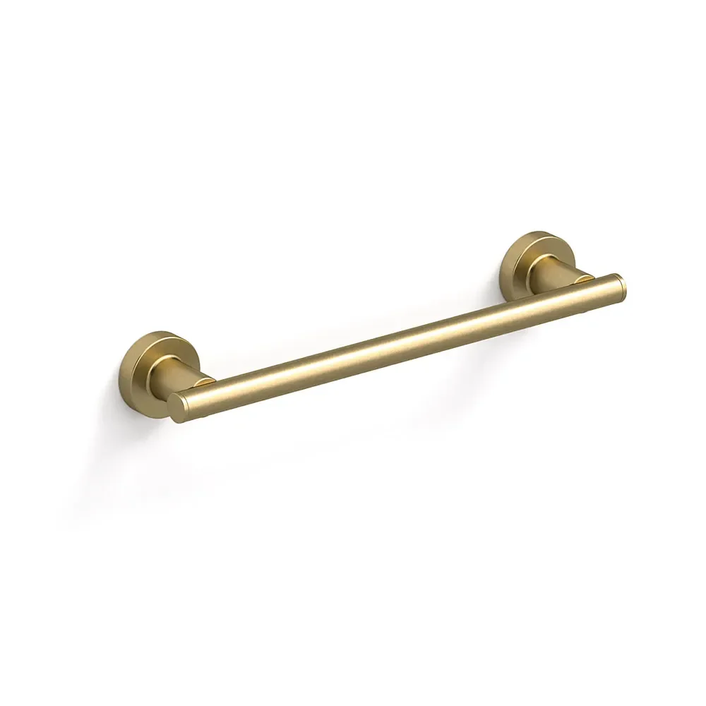 Origins Living Tecno Project 330mm Brushed Brass Towel Rail
