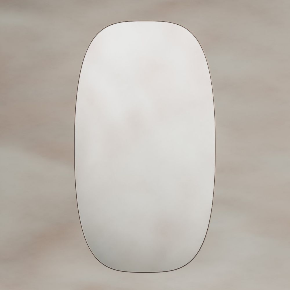 Origins Living Oslo Barrel Mirror in Brushed Bronze