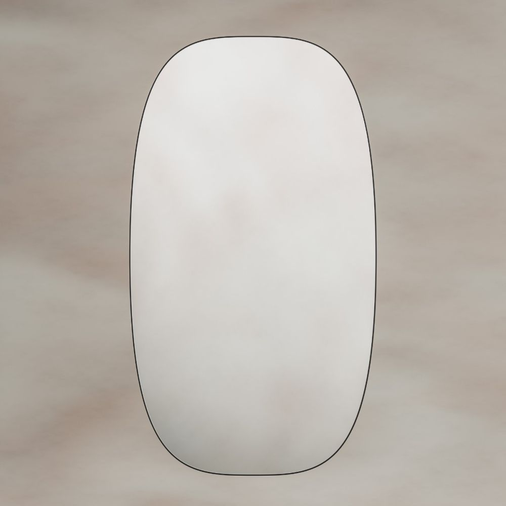 Origins Living Oslo Barrel Mirror in Matt Black