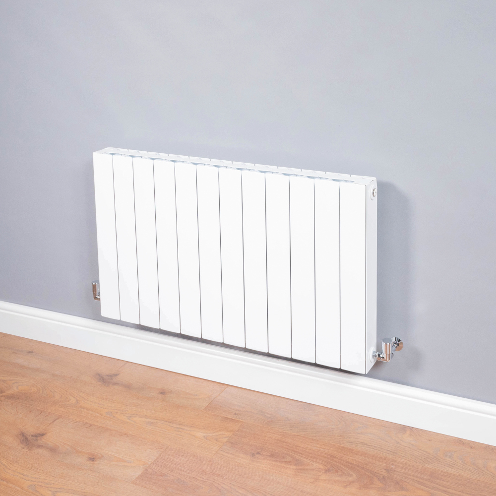DQ Osset 581 x 820mm Gloss White Horizontal Radiator