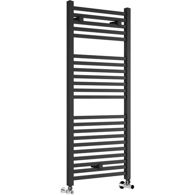 Overberg 500 x 1110mm Anthracite Square Towel Radiator