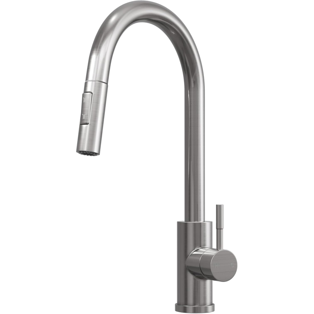 Cato Pull-Out Kitchen Mixer Tap with Swivel Spout - Chrome