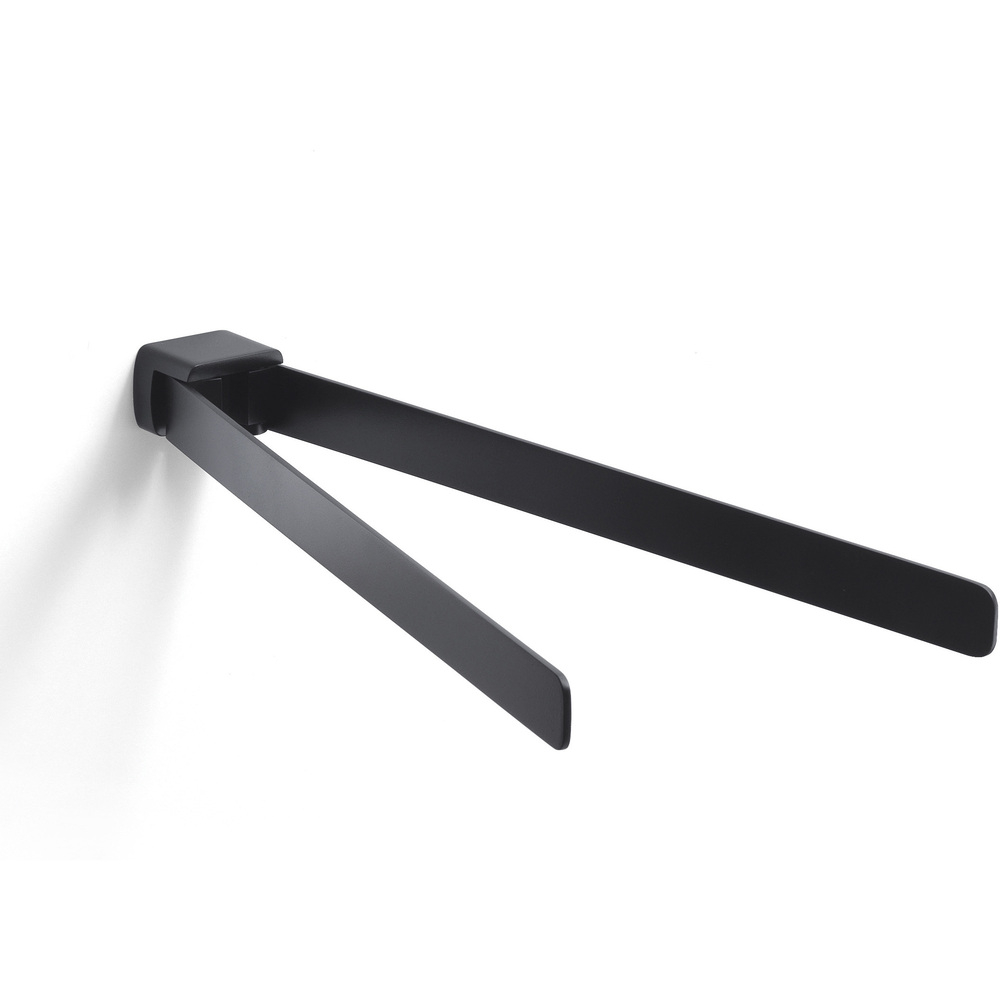 Origins Living Pirenei Matt Black Swing Towel Rail