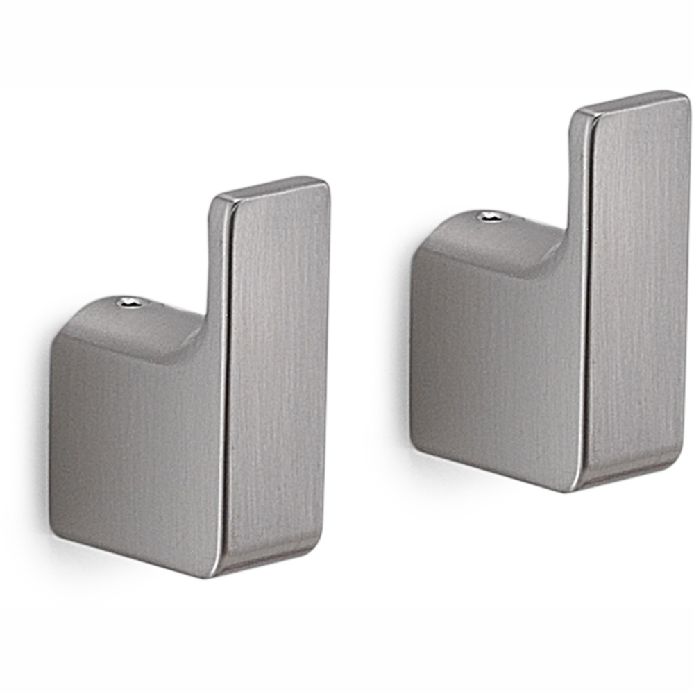 Origins Living Pirenei Brushed Nickel Robe Hooks