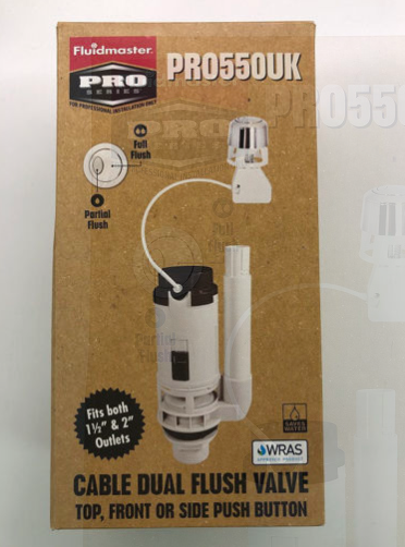 Fluidmaster 350mm Cable Dual Toilet Flush Valve